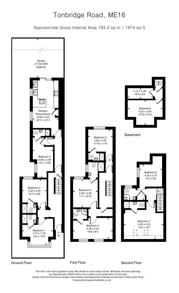 Floorplan for 85 Tonbridge Road