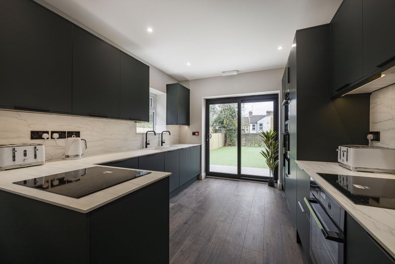 Modern shared kitchen at 13 Douglas Road