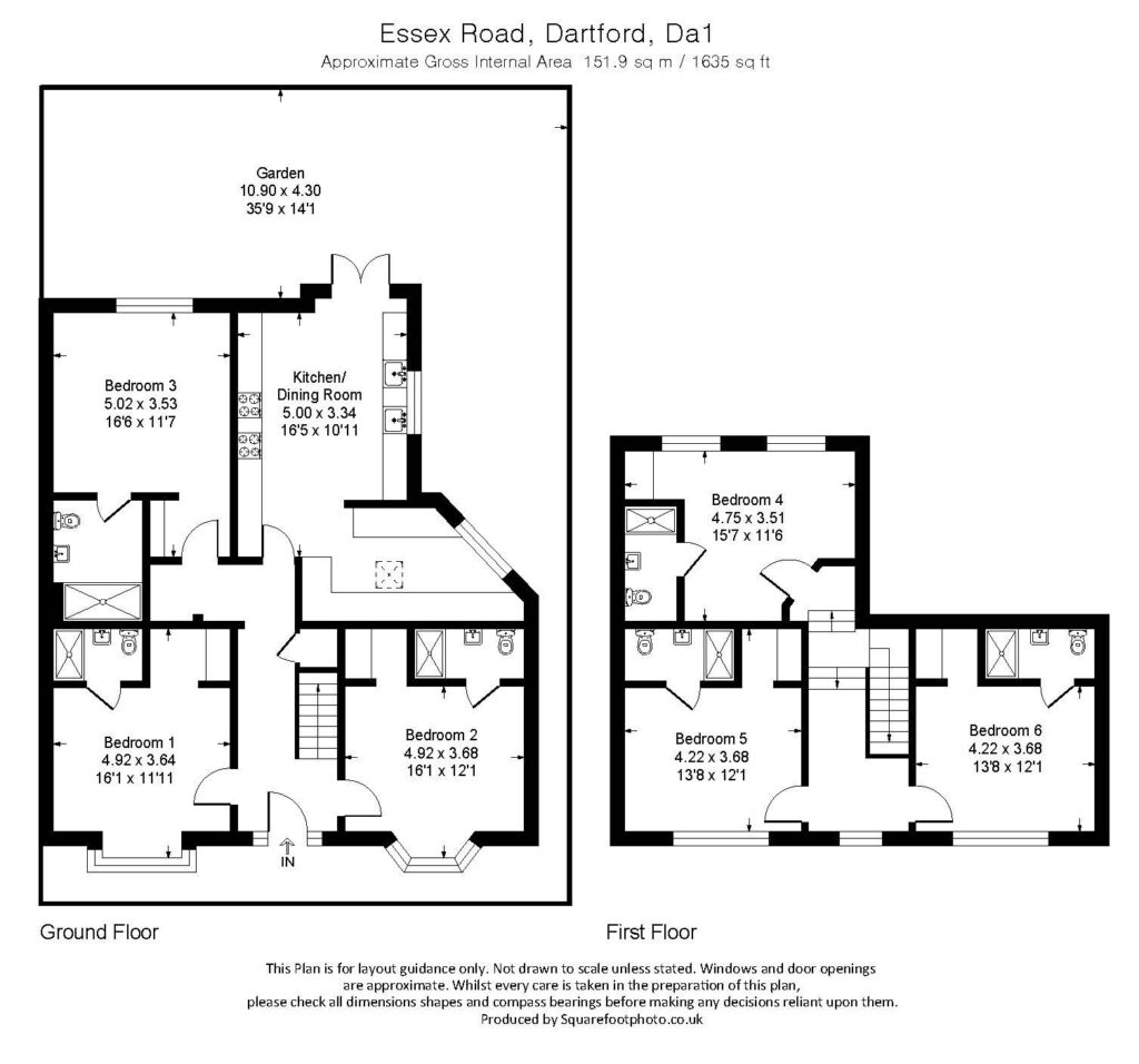 Floorplan for 2 Essex Road